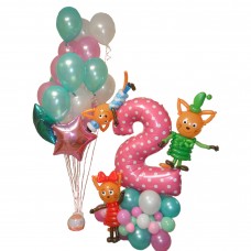 Оформлення кульками Три Кота